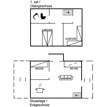 アパート Asved - 2-3km From The Sea By Interhome